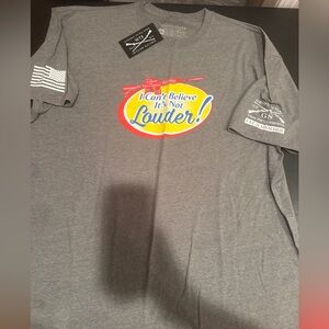 NEW WITH TAGS 4XL Grunt Style Gray T-Shirt with Vibrant Graphic